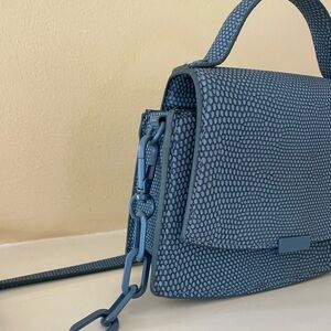 Mini Blue “Croc” Handbag